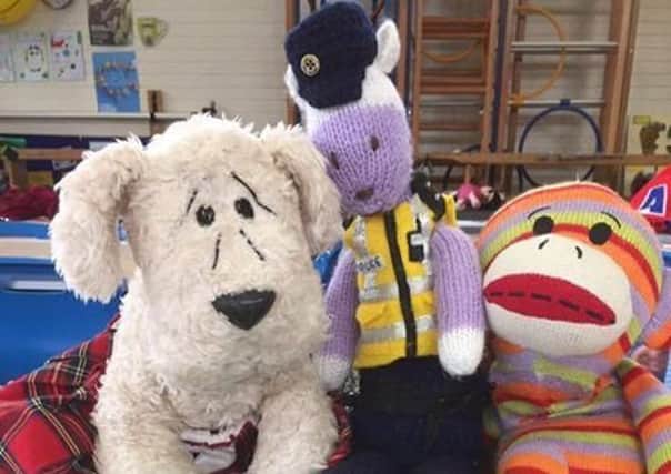Inspector Ted made some new friends on a visit to Bolton-le-Sands Primary School.