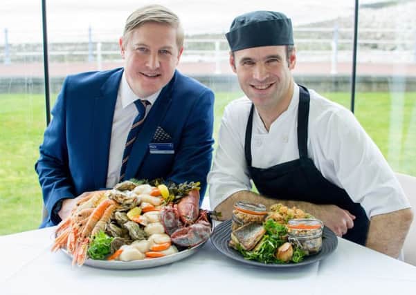 Midland Hotel general manager Mark Needham (left) with head chef Michael Wilson.