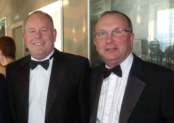 Graham Hodgson and Rod Taylor pictured at The Visitor Sunshine Awards in 2012.