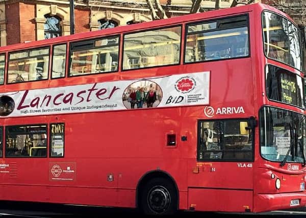 Adverts for Lancaster are expected to appear on buses later this year.