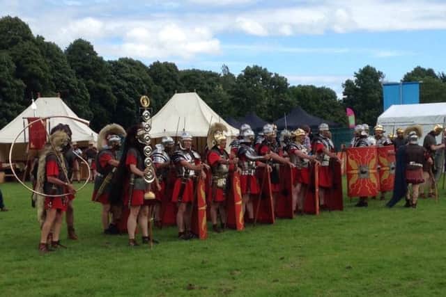 Roman soldiers ready for battle in Carlisle