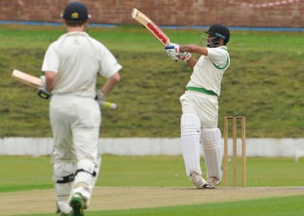Viraj Bhatia batting for Morecambe. Picture: Neil Cross.