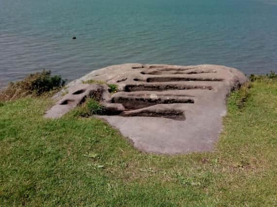 The stone graves at Heysham Head are one of the last sites to visit on the app.
