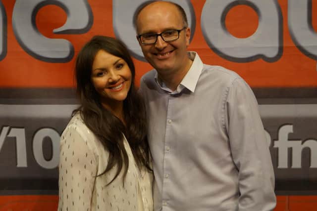 Martine McCutcheon with Greg Lambert, content editor of The Visitor and Lancaster Guardian