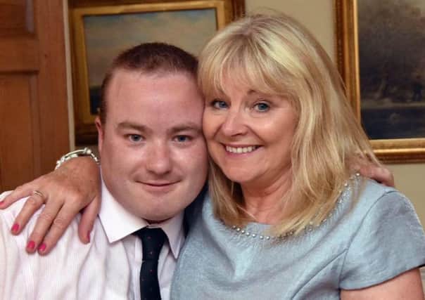 Chris and his mum, Yvonne Wilson.