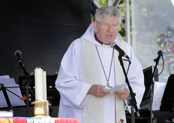 Bishop Geoff preaches at the Diocesan Summer Festival at Lytham in 2015.
