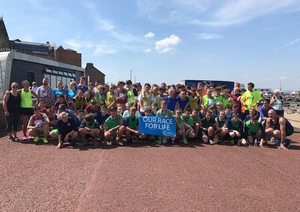 Heysham High BTEC Sport pupils took part in a 5k Race for Life from Morecambe  battery to VVV raising money for Cancer Research. All pupils completed the race in under 46 minutes. All money raised will go towards Cancer Rsesearch.