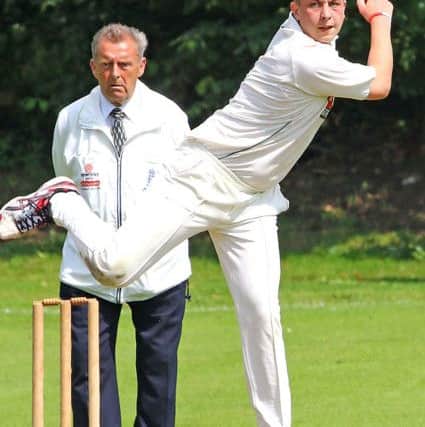Carnforth bowler Sam Barlow. Picture: Tony North