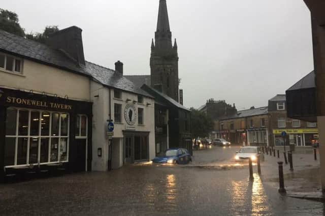 The flooding in Lower Church Street on Wednesday July 19 2017.