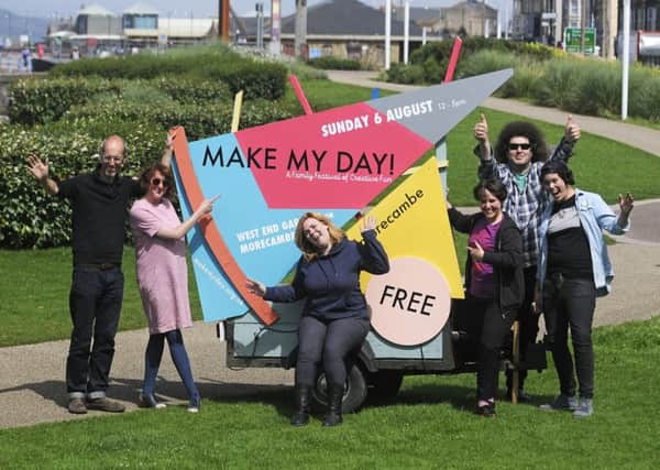 Organisers of the 'Make my Day' creative festival.  Pictured L-R John Kingston, Kate Drummond, Rosie Tacon-Glass, Beki Melrose, Julian Abraham and Jo Bambrough.