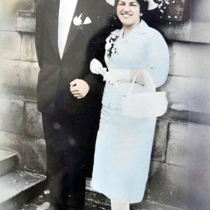 Albert and Vera Coates on their Wedding Day in 1957