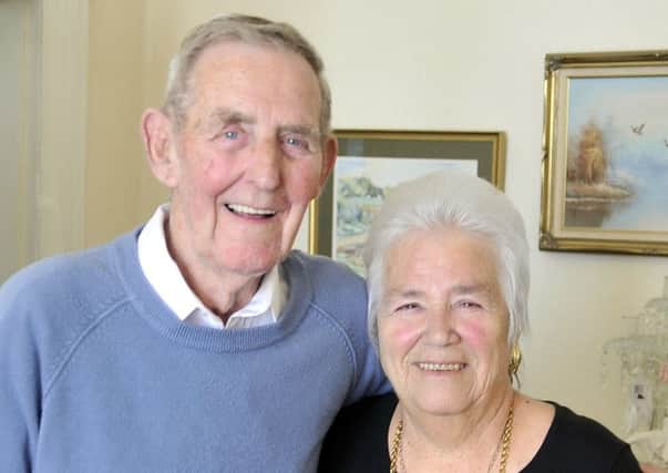 Albert and Vera Coates from Morecambe celebrating their 60th Wedding Anniversary