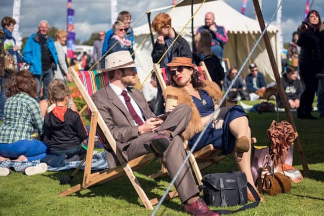 Enjoying the sunshine at Vintage By the Sea Festival. Picture by Daniel Allison.