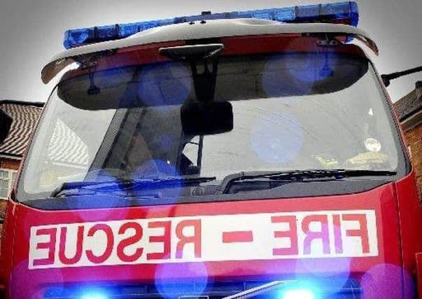 Fire crews were called to a house fire in Morecambe.