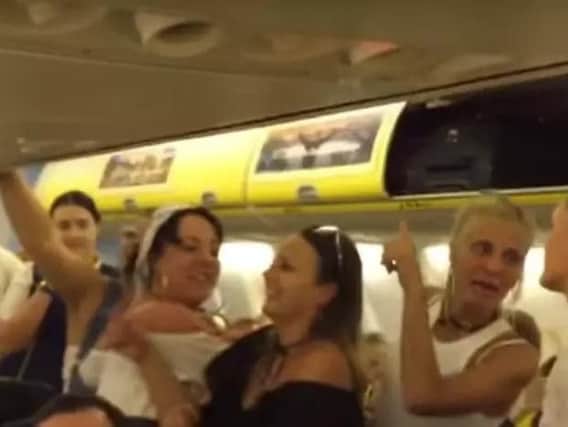 A group of boozy women whose vile behaviour saw them escorted off a Ryanair flight earlier this year