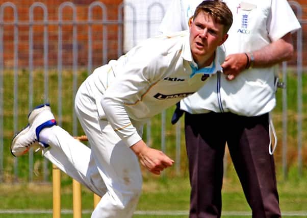 Lancaster's Charlie Swarbrick took six wickets against Kendal. Picture: Tony North.