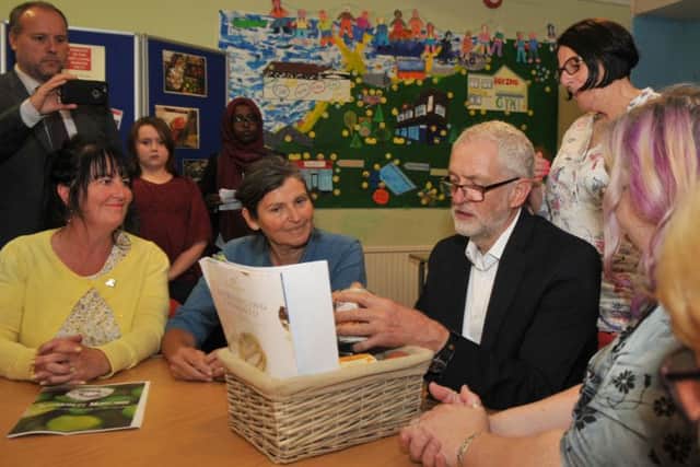 Photo Neil Cross
Jeremy Corbyn visiting Sustainability Morecambe at Stanley's Youth and Community Centre
