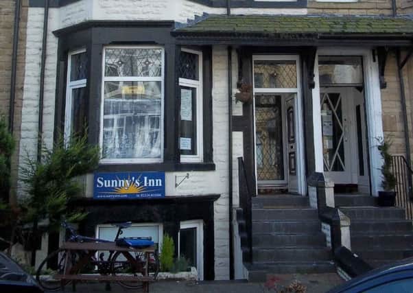 Sunny's Inn in Morecambe - the landlord breached 12 fire safety regulations and pleaded guilty at Lancaster Magistrates Court.