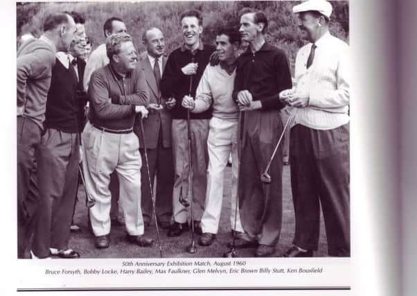 Bruce Forsyth and champion golfers at Heysham Golf Club in 1960.