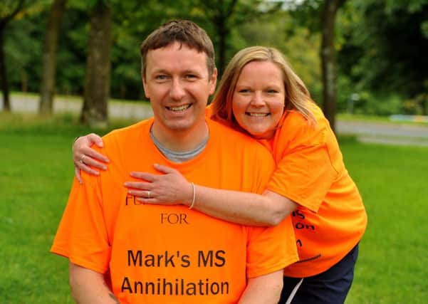 Photo Neil Cross: Jo Malbon will be doing a sky dive to raise money for her friend Mark Fitchett who needs revolutionary overseas treatment for Multiple Sclerosis.