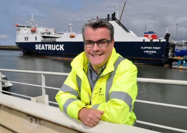 Photo Neil Cross
Alistair Eagles of Seatruck at Heysham Port