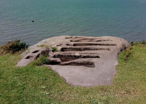 The stone graves at Heysham Head are one of the last sites to visit on the app.