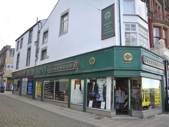 The Greenwoods shop in Morecambe town centre.