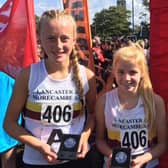 The Under 15 girls, who won the Lancashire silver team medal at the relays.