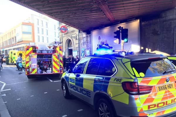 Police are investigating the reported incident which took place on theDistrict Line in south-west London.