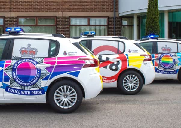 Lancashire Police now have three liveried cars to highlight the Trans and bi-sexual community and all strands of hate crime.