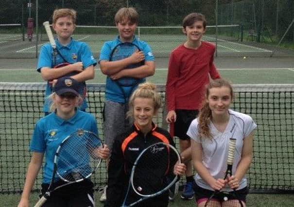 Youngsters who took part in the junior Under 14s tennis tournament at Bowerham Tennis Club.