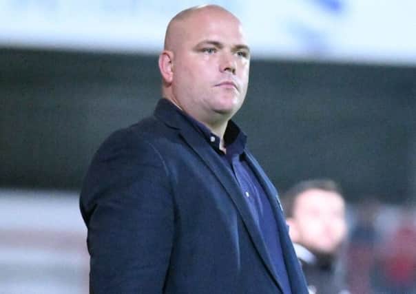 Jim Bentley looks on during Morecambe's draw with Luton. Picture: Clean Sheet Media