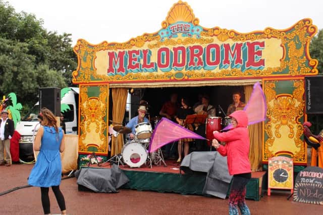 Beatnik Collective and Melodrome Stage at Morecambe's Seaside Fiesta. Picture by David Forrest.