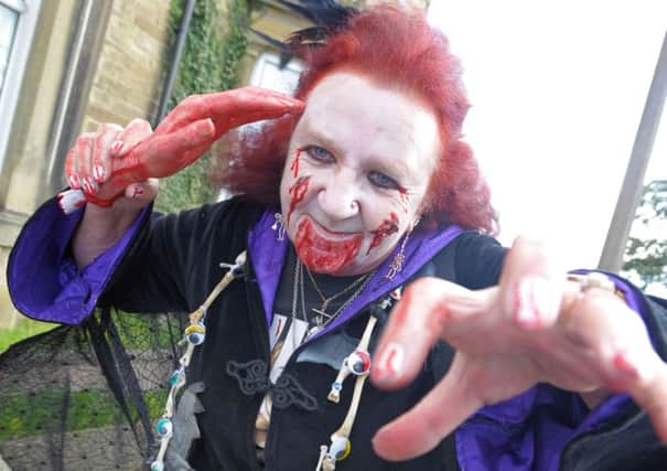 Coun Terrie Metcalfe as Lady Mayoress for Zombieville