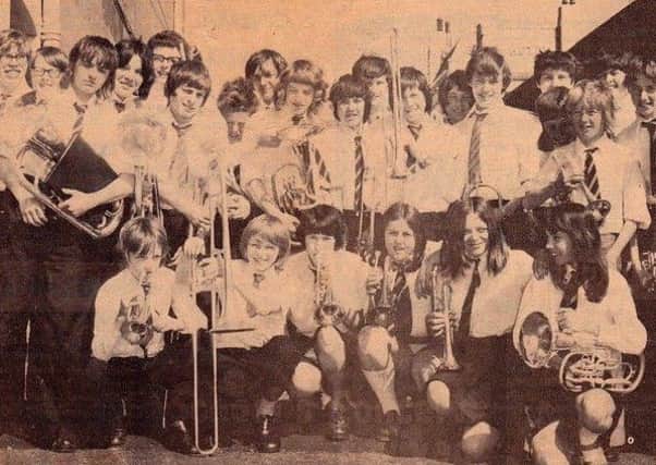 Skerton School Brass Band in 1973.