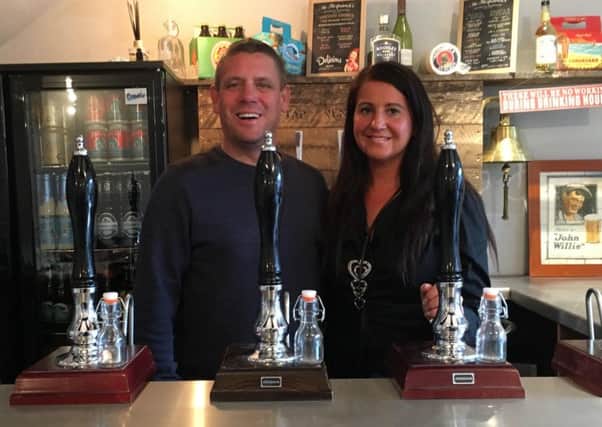 Nickie and Duncan Crosbie at Longridge's  Tap & Vent, who are now expanding to Goosnargh.
