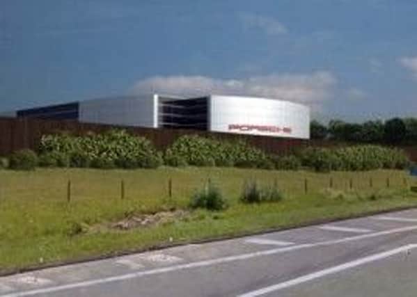 An artist impression of the new showroom off the M6