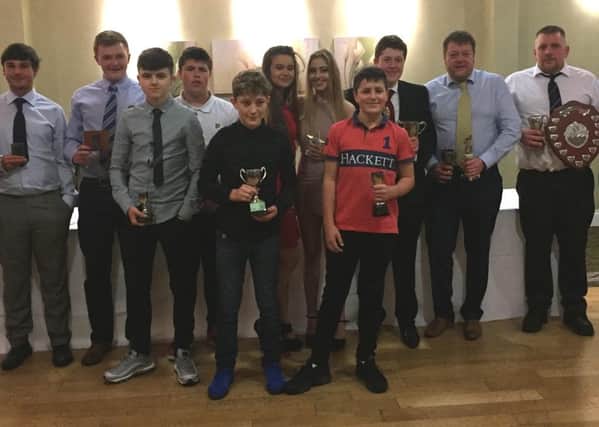 The Shireshead players at the presentation night.