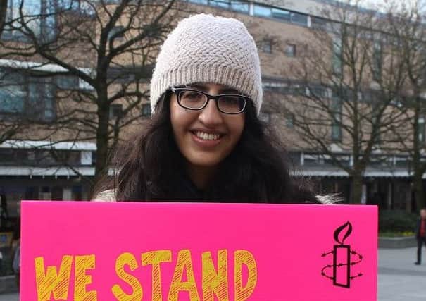 Zara Ahmed ready to protest against hate attacks following the Manchester bombing.