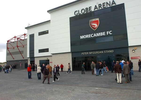 The Globe Arena, home of Morecambe FC.