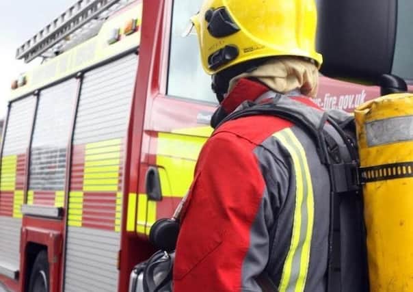 Firefighters were called to an address in Morecambe.
