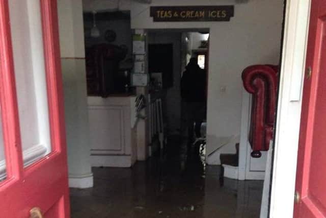 The Red Door Cafe following flooding on November 22 2017