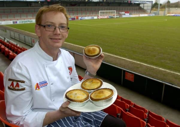 Graham Aimson with some of the award winning pies.