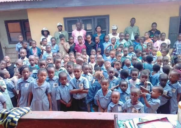 The 127 pupils and seven members of staff at Martha's Dream Academy in Ekenobizi, Abia, Nigeria, set up by Morecambe residents Mike and Mercy Statter.