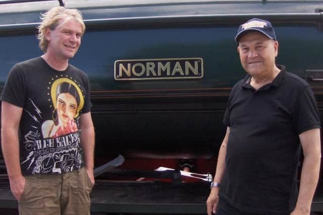 Norman Were (right) with his late son-in-law Al Fletcher.