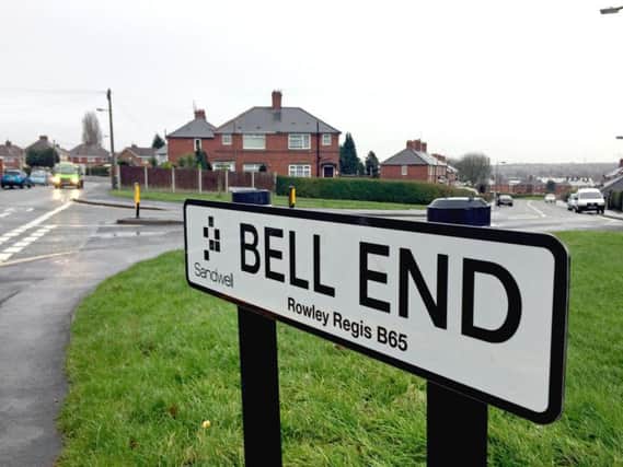 The street name in Rowley Regis, West Midlands
