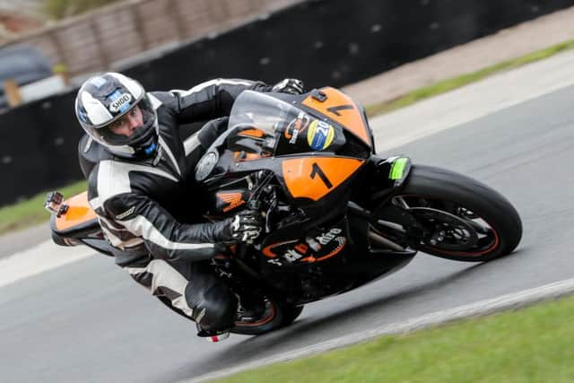 David Lambert in action at Oulton Park on a bike similar to the one he was riding during his accident.