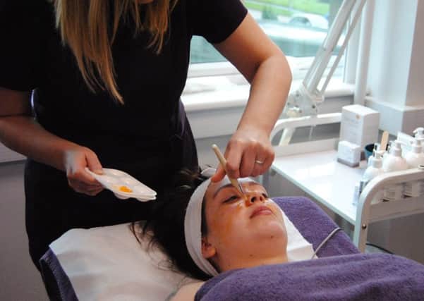 Beauty students learned new skills and techniques at a training day.