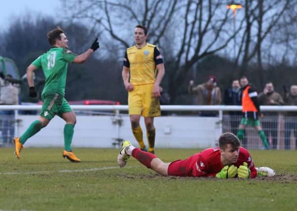 Sean Cooke was again the main man for Nantwich Town as they made it back-to-back wins at Giant Axe on Tuesday night. Picture: Jonathan White