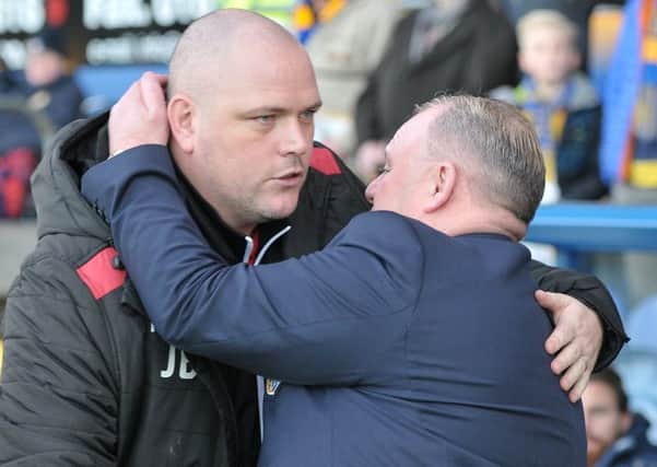 Jim Bentley and Steve Evans. Picture: B&O PRESS PHOTO